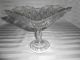 Rare Eapg Riverside Glass Clear Compote Dish 7  Tall Compotes photo 5