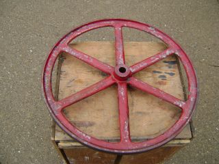 Useful & Collectible Cast Iron Vintage Machine Wheel photo