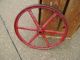 Useful & Collectible Cast Iron Vintage Machine Wheel Metalware photo 2
