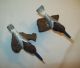 Set Of 2 Vintage/antique Wood Carved/hand Painted Shore Birds On Wood Stand Carved Figures photo 3