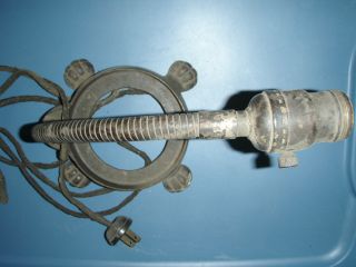 Antique Claw Foot Lamp Cast Iron photo