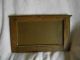 Antique 20 ' S Brass Etched In Oak Frame Mothers Word Saying In Dutch Mirrors photo 2