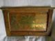 Antique 20 ' S Brass Etched In Oak Frame Mothers Word Saying In Dutch Mirrors photo 3