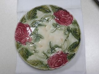 19c French Majolica Plate / 8 1/4 