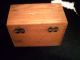 Vintage Oak Recipe Box W/numbered Dividers Boxes photo 2