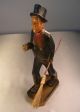 Black Forest Hand Carved Dicken ' S Chimney Sweep Figurine 11 1/2 