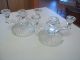 Jeanette Candle Holder Pair Cosmos Pattern Glass Old Glass Candle Holders Candle Holders photo 2