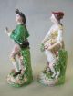 Pair Of Derby Figures,  Antique English Porcelain 19th C Figurines photo 3