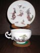 Antique Porcelain Meissen Teacup And Saucer.  C.  1750 Cups & Saucers photo 1