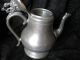 Antique Morey & Ober Boston Pewter Tea Coffee Pot - Grapes On Finial Metalware photo 1