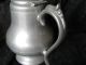 Antique Morey & Ober Boston Pewter Tea Coffee Pot - Grapes On Finial Metalware photo 2