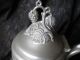 Antique Morey & Ober Boston Pewter Tea Coffee Pot - Grapes On Finial Metalware photo 4
