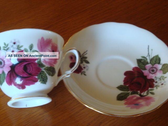 Queen Anne Bone China Cup And Saucer Made In England Cups & Saucers photo