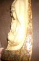 Israel Hand Carved Sculpture Olive Wood Virgin Mary & Baby Jesus Wall Art Ex. Carved Figures photo 1