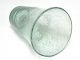 Antique American Aqua Flip Glass Bubble Vase Etched Flower Bouquet Rough Pontil Vases photo 4