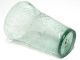 Antique American Aqua Flip Glass Bubble Vase Etched Flower Bouquet Rough Pontil Vases photo 6
