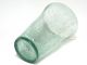 Antique American Aqua Flip Glass Bubble Vase Etched Flower Bouquet Rough Pontil Vases photo 7