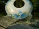 Antique Hand Painted Porcelain Blue Floral Vanity Hair Receiver Bowl 1905+ Minty Bowls photo 2