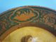 Antique Tin Art Plate Art Nouveau Posing Lady Metalware photo 3