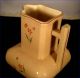 Antique Arts & Crafts Mission Square Ironstone Pitcher W Hand Painted Flowers Pitchers photo 7