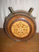 Souvenir Wooden Vessel For Wine Or Brandy Decorated With Ornaments - Ethnographic Bowls photo 2