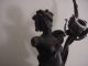 Antique Signed Aug.  Moreau Figurine Lamp French Art - Not Working Lamps photo 4
