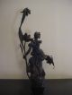 Antique Signed Aug.  Moreau Figurine Lamp French Art - Not Working Lamps photo 6