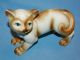 Vintage Porcelain Ceramic Pottery Big & Cute Cat Figurine Figurines photo 1