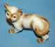 Vintage Porcelain Ceramic Pottery Big & Cute Cat Figurine Figurines photo 2