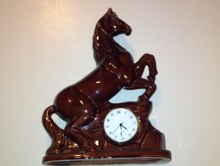 Rare Vintage Horse Clock photo