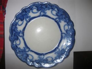 Antique Flow Blue Plate,  Delamere,  Henry Alcock,  Made In England,  10 In photo