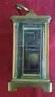Antique Brass French Carriage Clock With Key Clocks photo 4