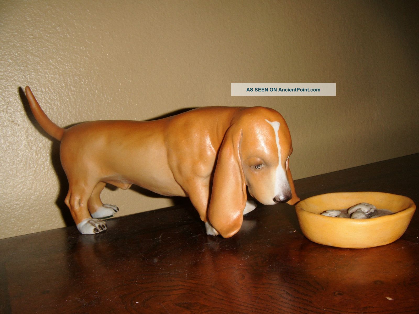 Dashund Dog Triade Benacchio - Porcelain Figurine Anchor Mark Figurines photo