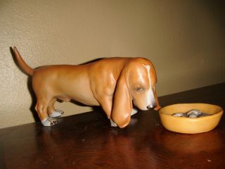 Dashund Dog Triade Benacchio - Porcelain Figurine Anchor Mark photo
