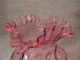Antique Victorian Cranberry Coin Spot Glass Vase Vases photo 1