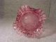 Antique Victorian Cranberry Coin Spot Glass Vase Vases photo 3
