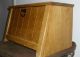 Antique Wood Bread Box Light Wood Solid Sturdy 1940s ? Excellent Boxes photo 1