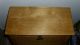 Antique Wood Bread Box Light Wood Solid Sturdy 1940s ? Excellent Boxes photo 2