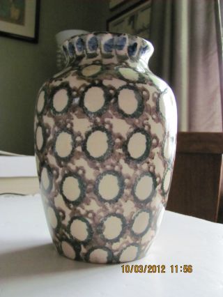 Antique Sponge Decorated Vase photo