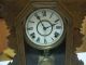 Antique Clock Gilbert Quail Ornate Walnut Working Kitchen Shelf Clock Key Clocks photo 2