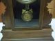 Antique Clock Gilbert Quail Ornate Walnut Working Kitchen Shelf Clock Key Clocks photo 3