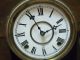 Antique Clock Gilbert Quail Ornate Walnut Working Kitchen Shelf Clock Key Clocks photo 6
