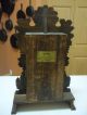 Antique Clock Gilbert Quail Ornate Walnut Working Kitchen Shelf Clock Key Clocks photo 8