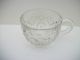 Button And Daisy Punch Bowl Set/pedestal/cups/clear Pressed Glass Feels Like Cut Bowls photo 8