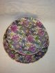 Staffordshire Tray,  Two Tiered,  Handle,  Purple Chintz,  Old Foley,  England Platters & Trays photo 2
