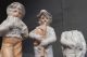8 Germany Porcelain Antique Figurines Miniatures 1890s Boys Girls Statue Fairing Figurines photo 2