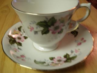 Queen Anne Bone China H 96 8 Tea Cup & Plate photo
