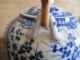 Antique Nippon Tea Set Blue Cherry Blossom 15 Pieces Tokusei Mark Teapots & Tea Sets photo 4