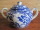 Antique Nippon Tea Set Blue Cherry Blossom 15 Pieces Tokusei Mark Teapots & Tea Sets photo 6