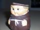Small Antique Porcelain Pitcher In The Shape Of An Old Friar Or Monk Pitchers photo 1
